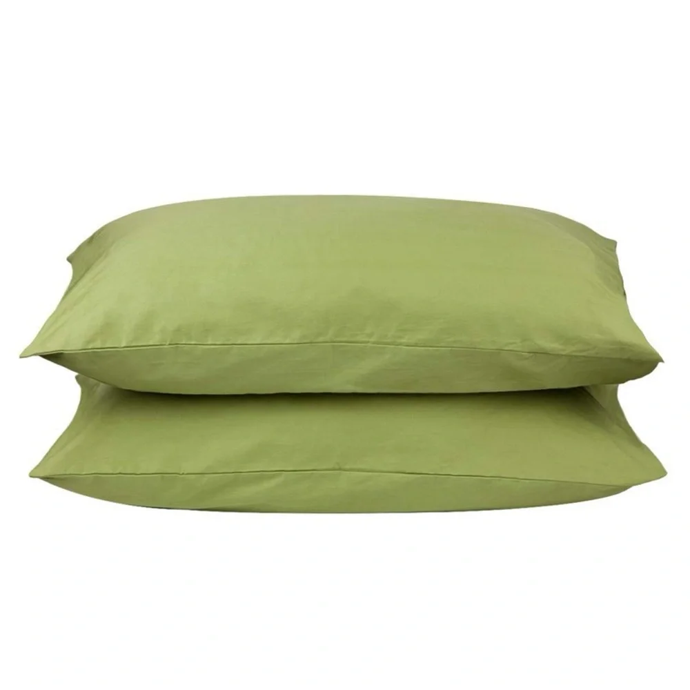 NEW Elegant Olive Green Jersey Knit Pillowcase Sets